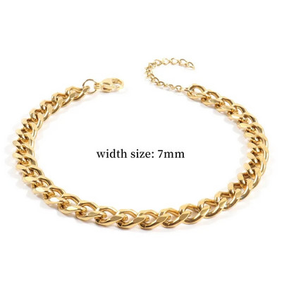 Nauja klasikinė O šoninė grandinėlės apyrankė moterims rankų darbo aukso spalvos nerūdijančio plieno grandinės apyrankė moterims papuošalų dovana