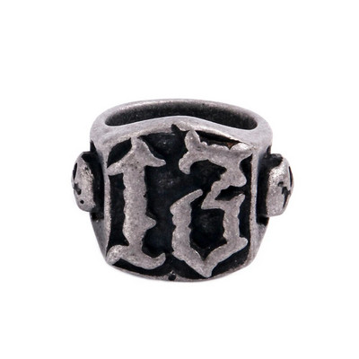 Panka vintage laimīgā numura gredzens vīriešiem, sievietēm