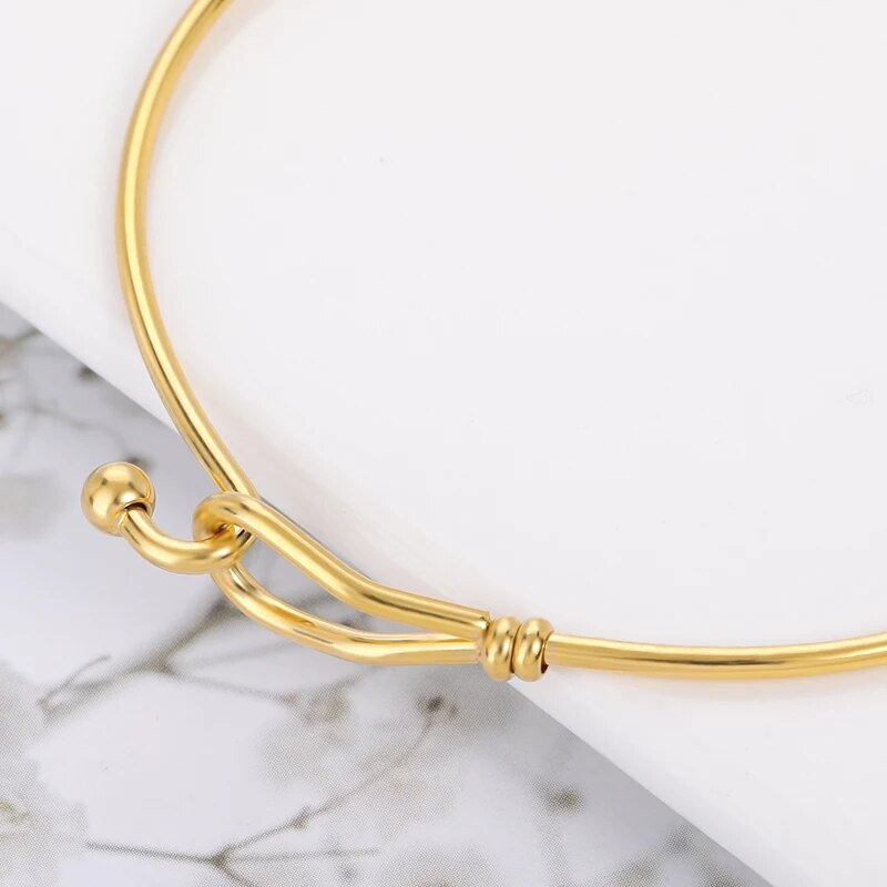 Minimālistiskas mezglu rokassprādzes Sieviešu līgavas māsu ballītes rotaslietas no nerūsējošā tērauda regulējamas rokassprādzes Pulseras Mujer Moda 2022