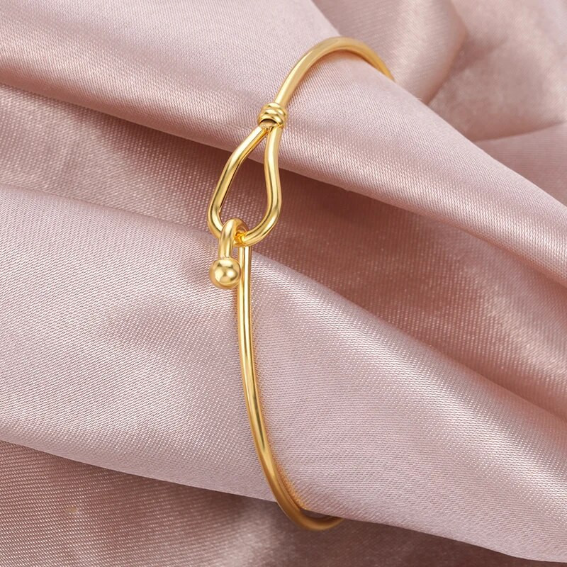 Minimālistiskas mezglu rokassprādzes Sieviešu līgavas māsu ballītes rotaslietas no nerūsējošā tērauda regulējamas rokassprādzes Pulseras Mujer Moda 2022