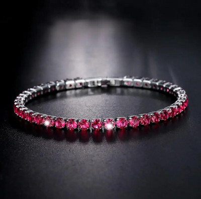 4 mm kubiskā cirkonija tenisa rokassprādze Iced Out ķēdes rokassprādzes sievietēm vīriešiem zelta krāsā sudraba krāsā vīriešu rokassprādzes ķēdes rotaslietas