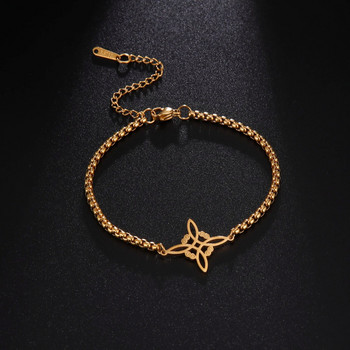 Skyrim Witchcraft Witch Knot Γυναικείο βραχιόλι με αλυσίδα από ανοξείδωτο ατσάλι Βραχιόλια με αλυσίδα στο χέρι Wicca Amulet Jewelry Gift 2022