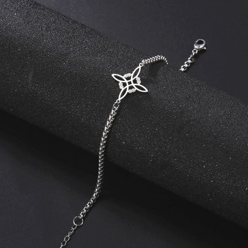 Skyrim Witchcraft Witch Knot Γυναικείο βραχιόλι με αλυσίδα από ανοξείδωτο ατσάλι Βραχιόλια με αλυσίδα στο χέρι Wicca Amulet Jewelry Gift 2022