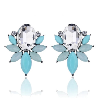 LUBOV luxus kristály opál kő fülbevaló aranyhal design piercing fülbevaló divatos ajándék lányoknak és nőknek parti ékszerek