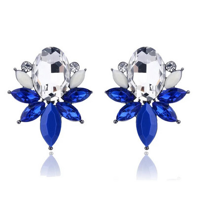 LUBOV luxus kristály opál kő fülbevaló aranyhal design piercing fülbevaló divatos ajándék lányoknak és nőknek parti ékszerek