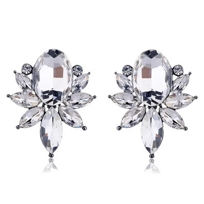 LUBOV luxus kristály opál kő fülbevaló aranyhal design piercing fülbevaló divatos ajándék lányoknak és nőknek parti ékszerek