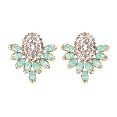 LUBOV luxus kristály opál kő fülbevaló aranyhal design piercing fülbevaló divatos ajándék lányoknak és nőknek parti ékszerek