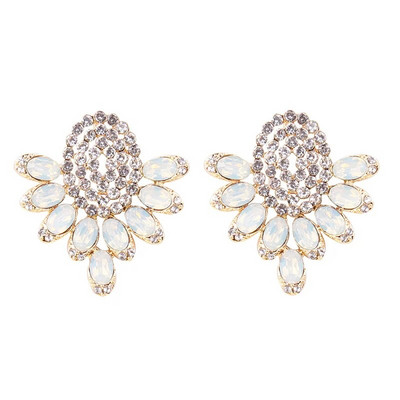 LUBOV luxus kristály opál kő fülbevaló aranyhal design piercing fülbevaló divatos ajándék lányoknak és nőknek parti ékszerek