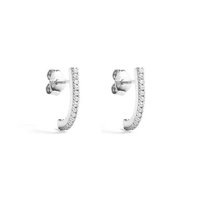 KEYOUNUO Zelta sudraba pildīti CZ Auskari Sievietēm Cirkona pīrsings Sieviešu stīpas Auskari Modes Ballīte Juvelierizstrādājumu vairumtirdzniecība