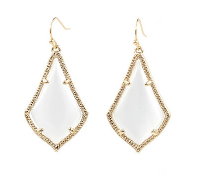 Madingi Cateye Stone viduje vandens lašo auskarai moterims