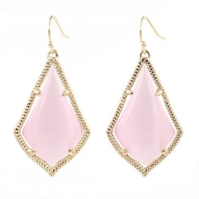 Madingi Cateye Stone viduje vandens lašo auskarai moterims