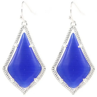 Madingi Cateye Stone viduje vandens lašo auskarai moterims