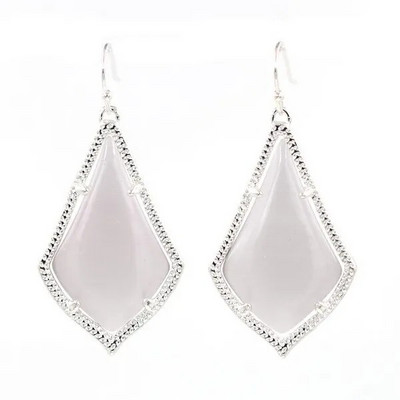 Madingi Cateye Stone viduje vandens lašo auskarai moterims