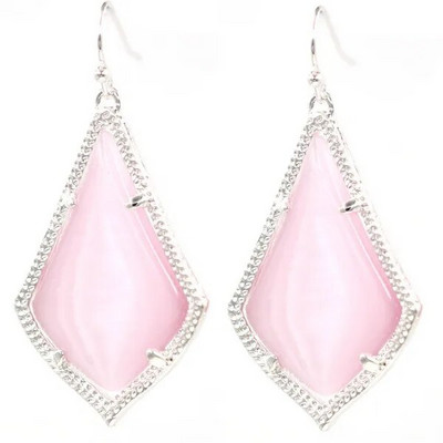 Madingi Cateye Stone viduje vandens lašo auskarai moterims