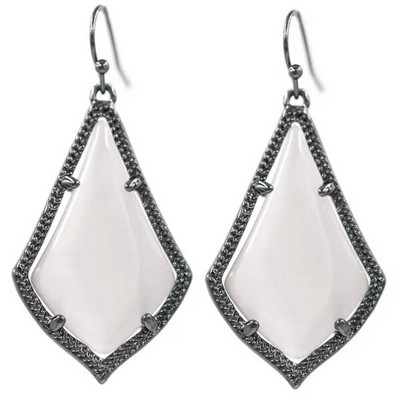 Madingi Cateye Stone viduje vandens lašo auskarai moterims