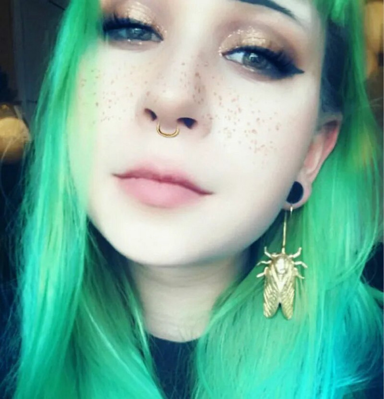 Insect Golden Cicada Dangle Earrings Vintage Χειροποίητα Γιγαντιαία Σκουλαρίκια Τζίτζιτζι για γυναίκες Pendientes Mujer Moda 2023 Earring Charms