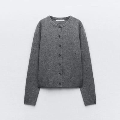 Pokiha Fashion naiste uus elegantne villane kootud kardigan kampsun Vintage vabaaja kaelaga pikkade varrukatega naiste nööbiga ülerõivad šikk