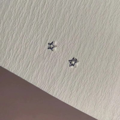 Sweet Cool Y2k Aksesuāri Cute Star Pentagram Stud Stud Auskari Spīdīgs Rhinestone Lucky Star Moon Auskari sievietēm Korejiešu rotaslietas