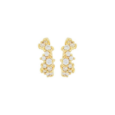 CRMYA επιχρυσωμένα καρφωτά σκουλαρίκια Γυναικεία Piercing Ζιργκόν Σκουλαρίκια με κρίκο σταγόνας Μόδα Κοσμήματα Pendientes Aretes