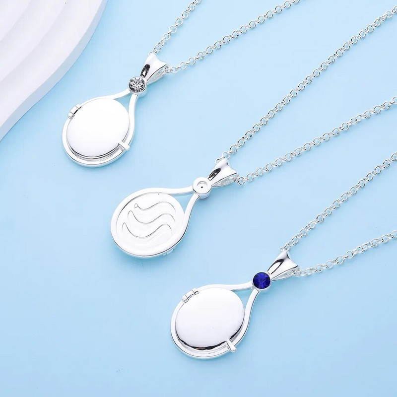 H2O medaljon s privjeskom Ogrlica Sirena srebrne boje s kristalom Samo dodajte vodu Ogrlice TV filmovi Nakit za žene Djevojke