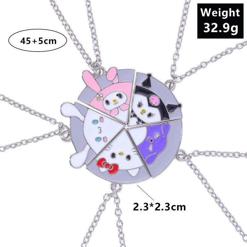 Jauks dzīvnieks Trusis Lācis Kaķis Suns Kaķēns Puzle Pica Kulonu Kaklarotas Komplekts 5 Bērniem Labākie Draugi Māsa Dāvanu Vairumtirdzniecība