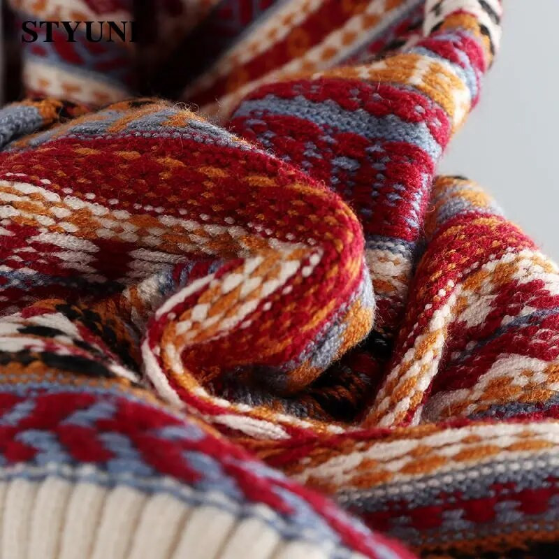 Csíkos rácsos vintage puha bő kötött női pulóver kardigán hosszú ujjú koreai divatos női kabát kabát kardigánok 2022