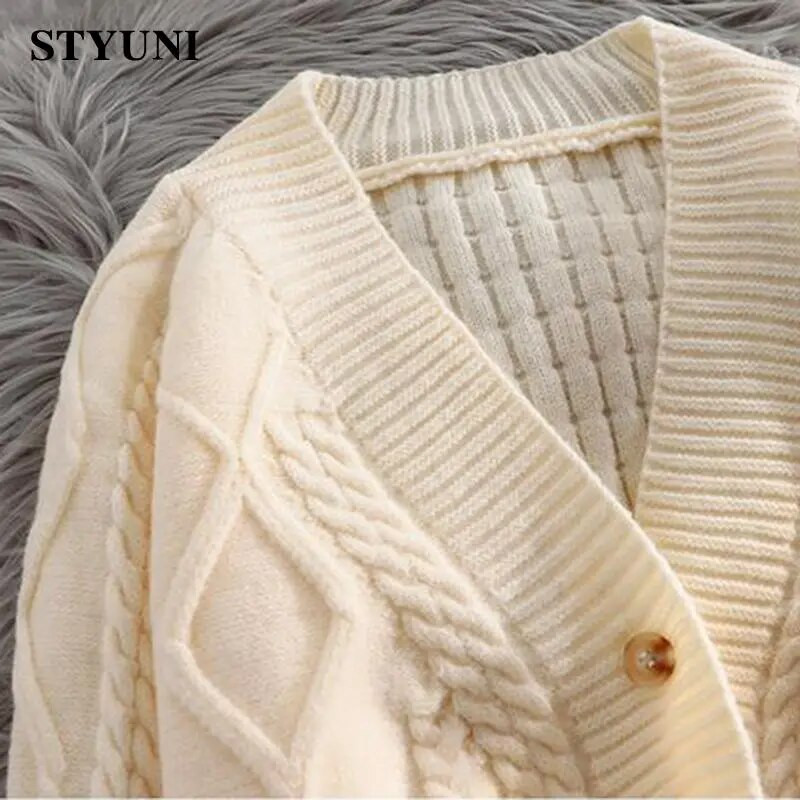 Laternas piedurknes, vienrindas vienrindas Solid Basic mīksta adīta sieviešu jaka kabata brīva bieza, silta sieviešu īsā jaka mētelis 2022