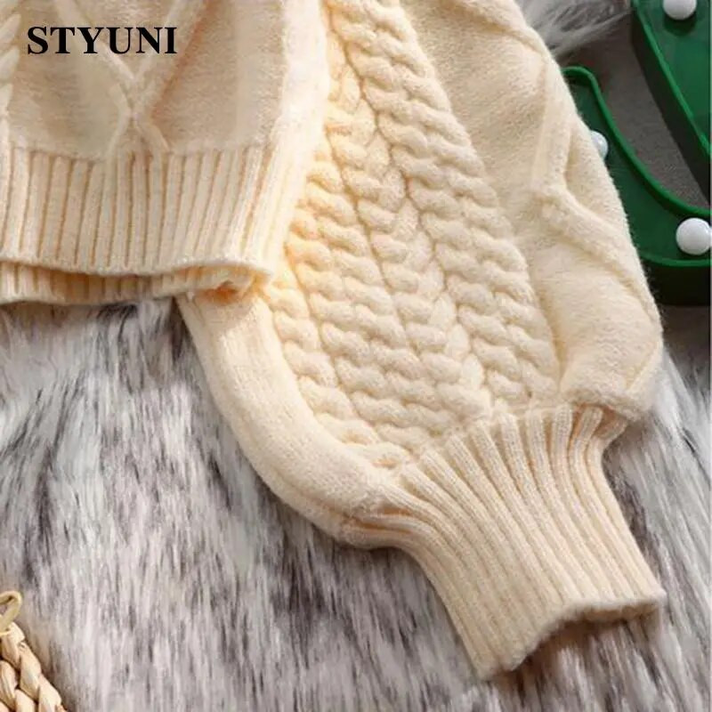 Laternas piedurknes, vienrindas vienrindas Solid Basic mīksta adīta sieviešu jaka kabata brīva bieza, silta sieviešu īsā jaka mētelis 2022