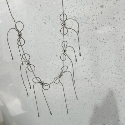 Smalkas Y2k rotaslietas, salda metāla tauriņa kaklarotas, vienkārša stila, īsas atslēgas kaula ķēdes, kaklasiksna sievietēm, meiteņu jubilejas ballīte