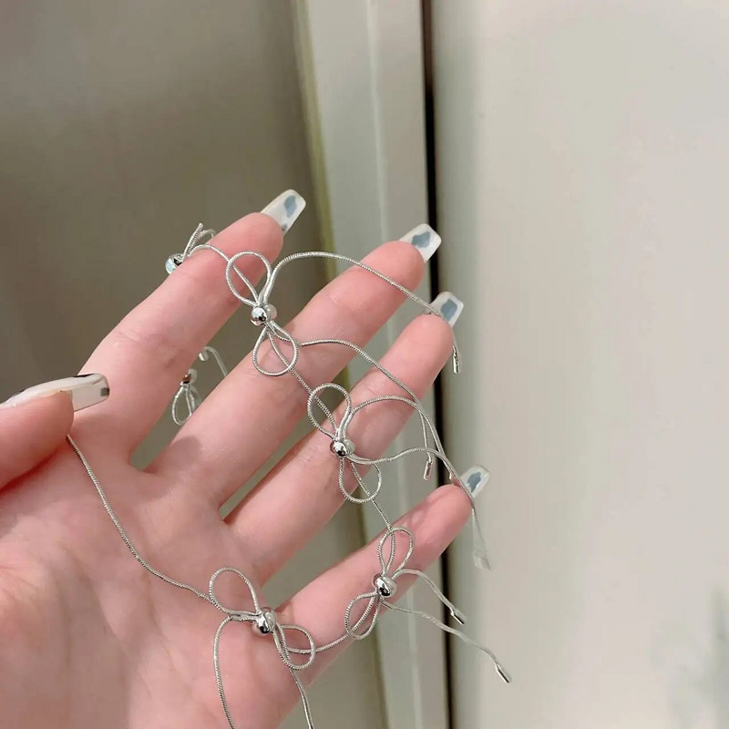 Smalkas Y2k rotaslietas, salda metāla tauriņa kaklarotas, vienkārša stila, īsas atslēgas kaula ķēdes, kaklasiksna sievietēm, meiteņu jubilejas ballīte