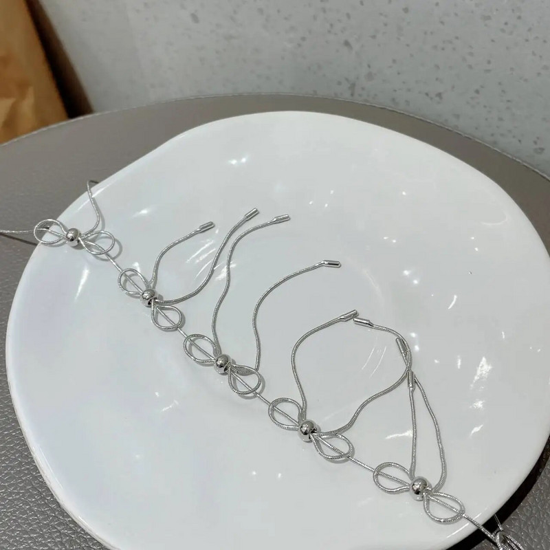 Smalkas Y2k rotaslietas, salda metāla tauriņa kaklarotas, vienkārša stila, īsas atslēgas kaula ķēdes, kaklasiksna sievietēm, meiteņu jubilejas ballīte