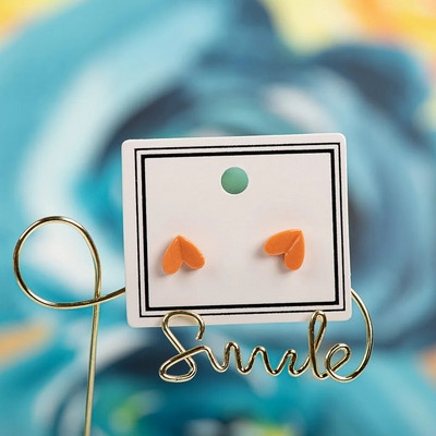 Mazie un jauki porcelāna daudzkrāsaini auskari pret alerģiju #LY407 barato percing accesorios oreja mujer kolczyki vairumtirdzniecība