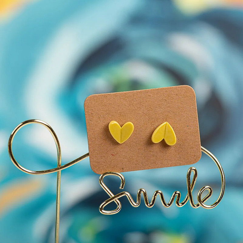 Mazie un jauki porcelāna daudzkrāsaini auskari pret alerģiju #LY407 barato percing accesorios oreja mujer kolczyki vairumtirdzniecība