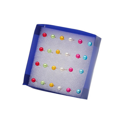 12 Pāri 20 Pāri 2,5-6 mm mazas kristāla pērles, kalnu kristāla auskari, komplekts modes sievietēm, rotaslietas aksesuāri, lodīšu auskari