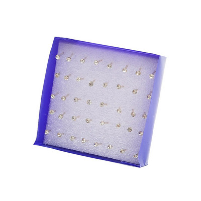 12 Pāri 20 Pāri 2,5-6 mm mazas kristāla pērles, kalnu kristāla auskari, komplekts modes sievietēm, rotaslietas aksesuāri, lodīšu auskari