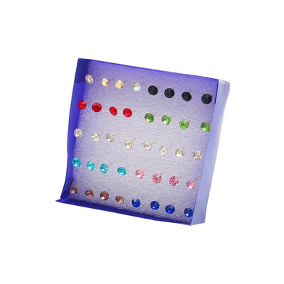 12 Pāri 20 Pāri 2,5-6 mm mazas kristāla pērles, kalnu kristāla auskari, komplekts modes sievietēm, rotaslietas aksesuāri, lodīšu auskari