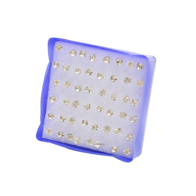 12 Pāri 20 Pāri 2,5-6 mm mazas kristāla pērles, kalnu kristāla auskari, komplekts modes sievietēm, rotaslietas aksesuāri, lodīšu auskari