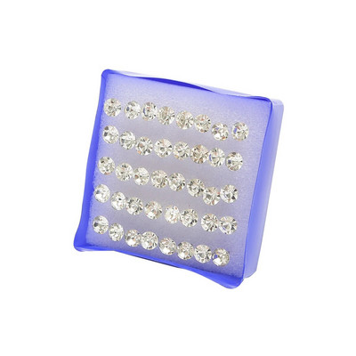 12 Pāri 20 Pāri 2,5-6 mm mazas kristāla pērles, kalnu kristāla auskari, komplekts modes sievietēm, rotaslietas aksesuāri, lodīšu auskari