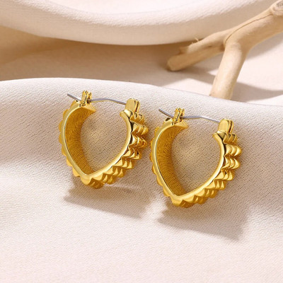 Kvadrātveida nerūsējošā tērauda auskari Bezmaksas piegāde zelta krāsas metāla mazs minimālistisks auskaru rotaslietas sievietēm Ziemassvētku dāvana