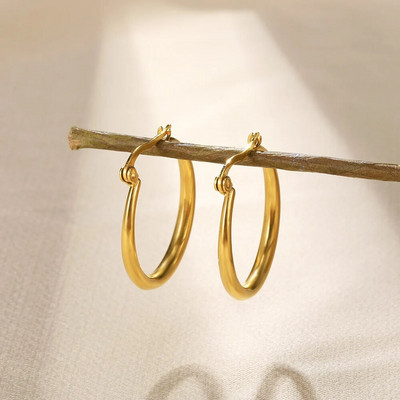 Kvadrātveida nerūsējošā tērauda auskari Bezmaksas piegāde zelta krāsas metāla mazs minimālistisks auskaru rotaslietas sievietēm Ziemassvētku dāvana