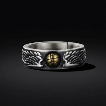 Винтидж индивидуален креативен баскетболен пръстен мъжки отворен пръстен рок хип хоп пръстен чар модна двойка готически бижута подарък на едро