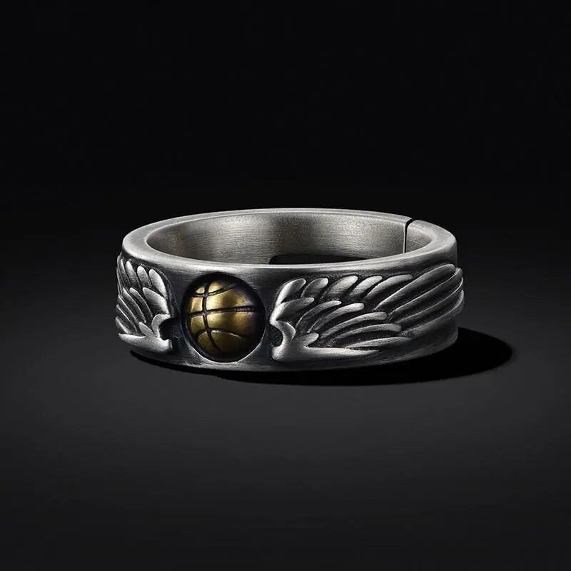 Vintage Προσωπικότητα Δημιουργικό Δαχτυλίδι Μπάσκετ Ανδρικό Δαχτυλίδι Ανοιχτό Δαχτυλίδι Ροκ Χιπ Χοπ Δαχτυλίδι Γοητεία Μοντέρνο ζευγάρι γοτθικά κοσμήματα Δώρο χονδρικής