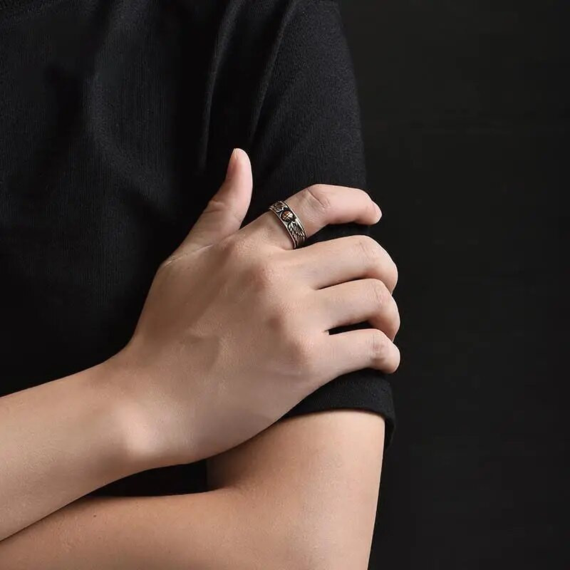 Vintage Προσωπικότητα Δημιουργικό Δαχτυλίδι Μπάσκετ Ανδρικό Δαχτυλίδι Ανοιχτό Δαχτυλίδι Ροκ Χιπ Χοπ Δαχτυλίδι Γοητεία Μοντέρνο ζευγάρι γοτθικά κοσμήματα Δώρο χονδρικής