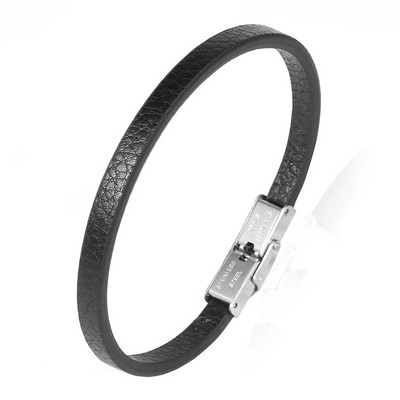 Nabest Minimalist vienkāršas dabīgas ādas rokassprādze sievietēm vīriešiem nerūsējošā tērauda sprādzes aproce pulsera cuero hombre rotaslietas