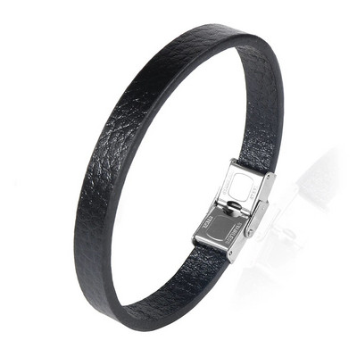 Nabest Minimalist vienkāršas dabīgas ādas rokassprādze sievietēm vīriešiem nerūsējošā tērauda sprādzes aproce pulsera cuero hombre rotaslietas