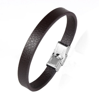 Nabest Minimalist vienkāršas dabīgas ādas rokassprādze sievietēm vīriešiem nerūsējošā tērauda sprādzes aproce pulsera cuero hombre rotaslietas