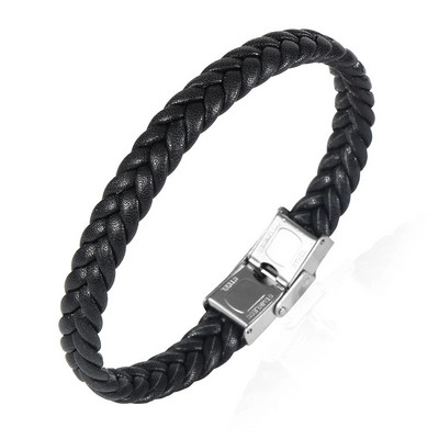 Nabest Minimalist vienkāršas dabīgas ādas rokassprādze sievietēm vīriešiem nerūsējošā tērauda sprādzes aproce pulsera cuero hombre rotaslietas