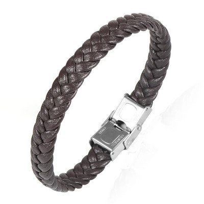 Nabest Minimalist vienkāršas dabīgas ādas rokassprādze sievietēm vīriešiem nerūsējošā tērauda sprādzes aproce pulsera cuero hombre rotaslietas