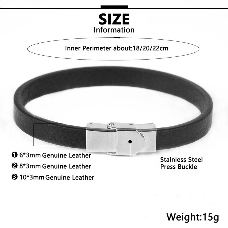 Nabest Minimalist vienkāršas dabīgas ādas rokassprādze sievietēm vīriešiem nerūsējošā tērauda sprādzes aproce pulsera cuero hombre rotaslietas