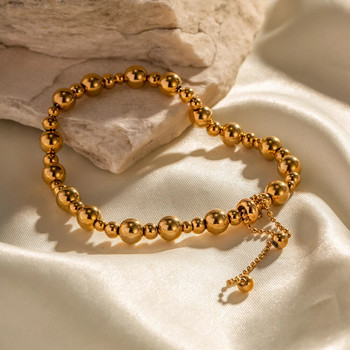 Youthway Gold Tone Stainless Steel Collection Sphere Pull Bracelet Висококачествени модни бижута Водоустойчиви за жени Подарък